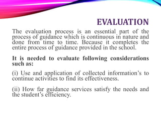 Special guidance services