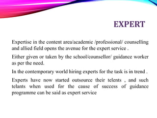 Special guidance services