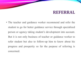 Special guidance services