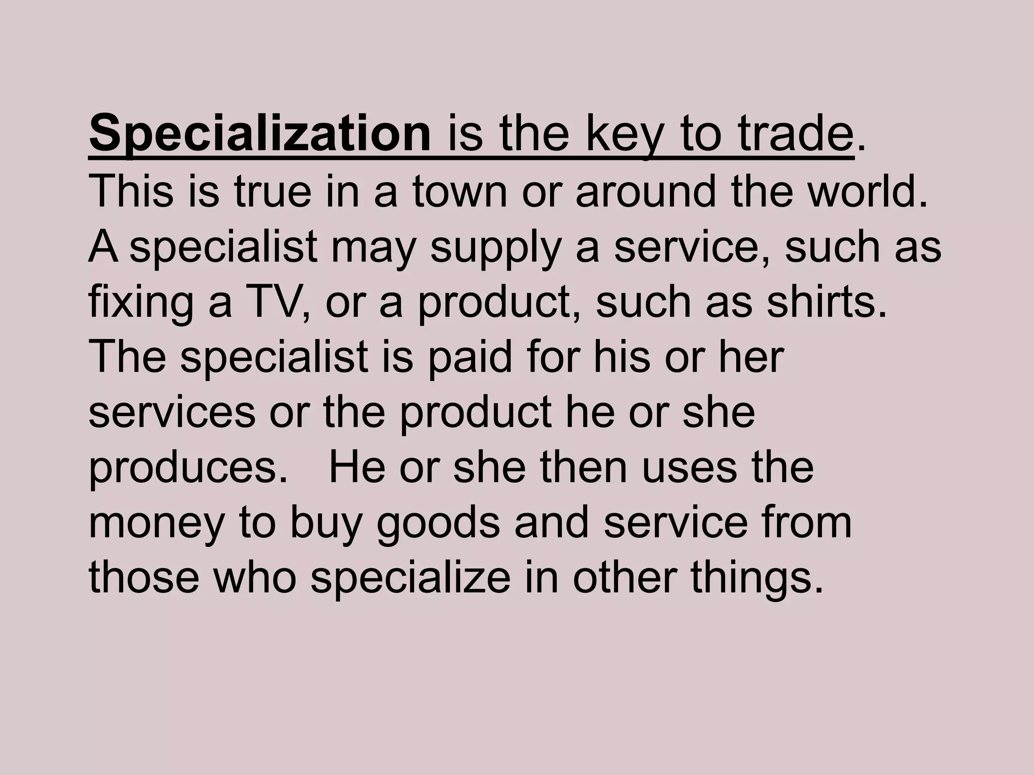 Specialization | PPT