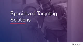 Specialized Targeting
Solutions
 