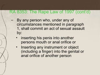 Special laws on children 8353, 9262, 9231, 7877, 7610, 920 | PPT