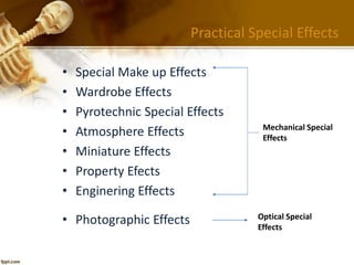 Practical Effecrs Examples Special makeup effects | PPTX