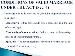 Special marriage Act,1954 | PPTX