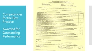 Competencies
for the Best
Practice
Awarded for
Outstanding
Performance
 