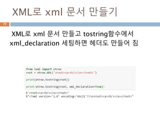 3.LXML 모듈
Moon Yong Joon
79
 