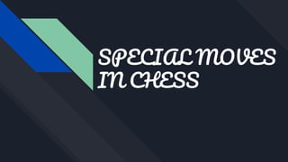 SPECIAL MOVES
IN CHESS
 