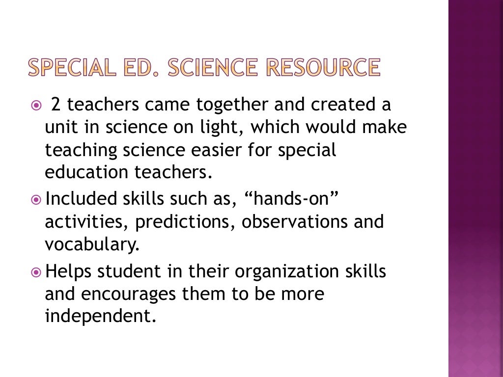 Special needs education powerpoint educ100