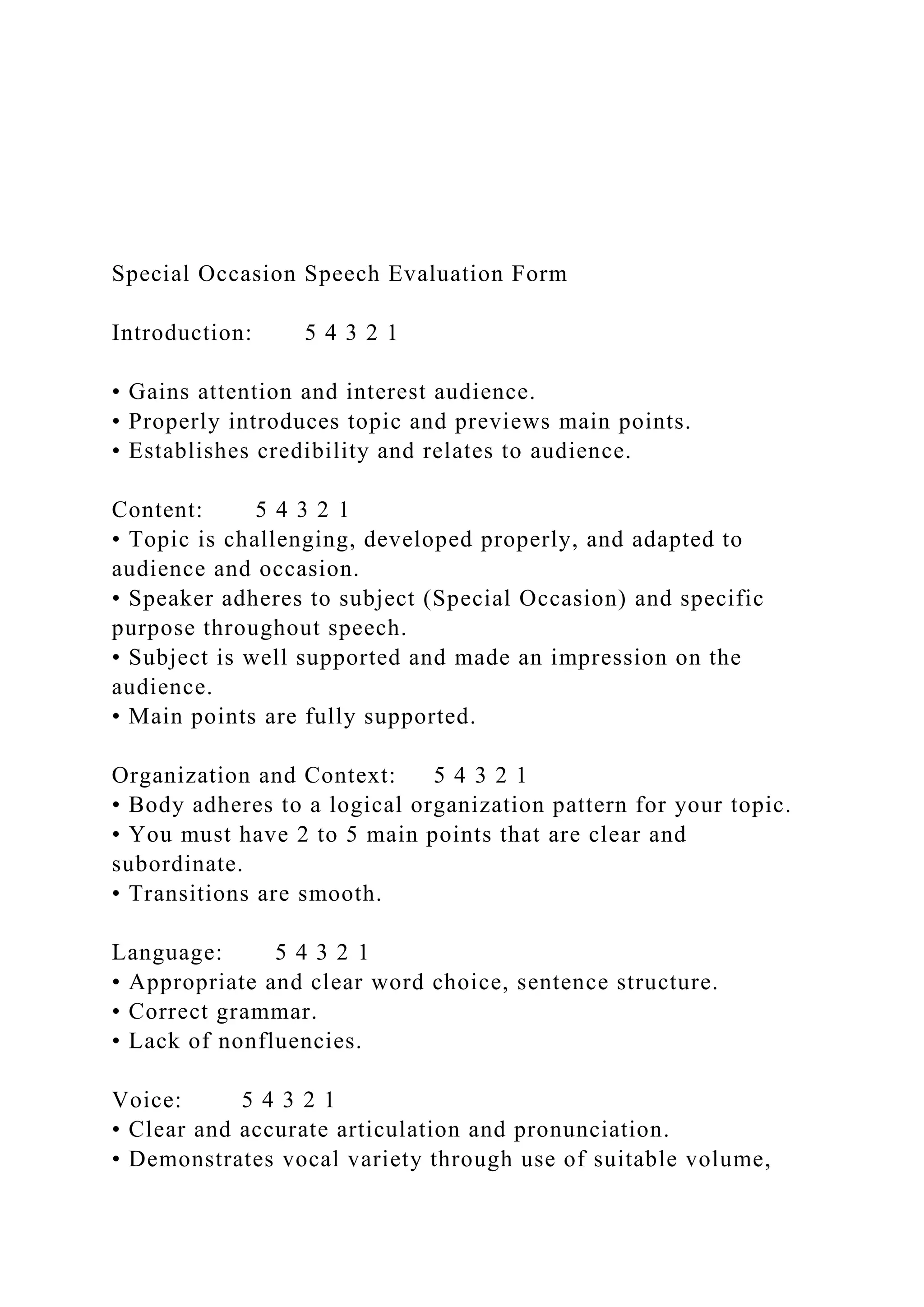 Special Occasion Speech Assignment This is a TWO to THRE.docx