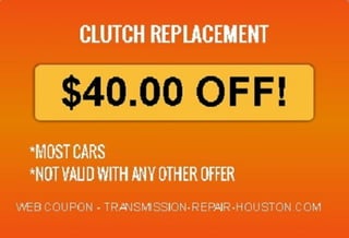 Special Offer!! Transmission Shop in Houston