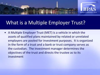 Exploring Special Plan Types (ESOP, kSOP, MEP, MET) | PPT