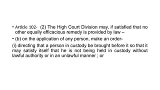 Special Powers Act of 1974 explained in the context of bangladesh PPT