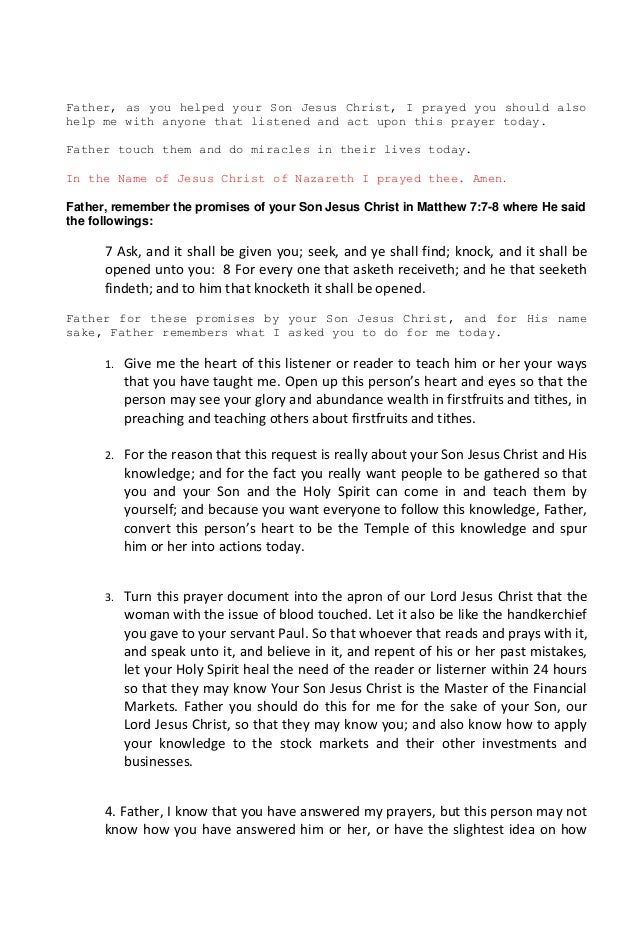 prayers for financial miracles that works abundance prayer works