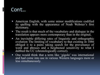 Special problems in literary translation | PPTX
