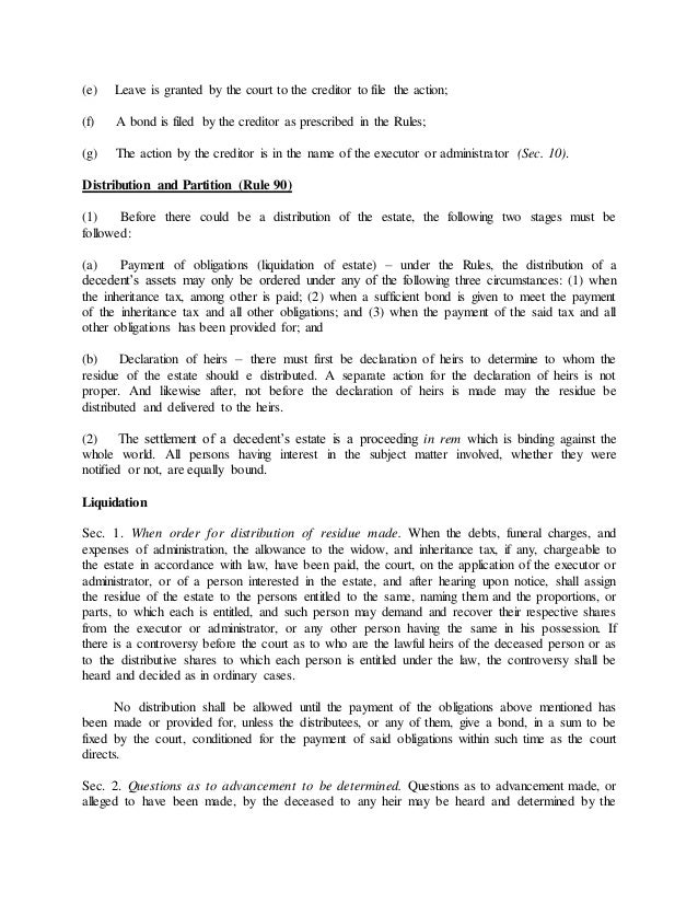 special proceedings reviewer sample letter to creditors after death no estate