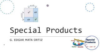 Special Products
G. EDGAR MATA ORTIZ
 