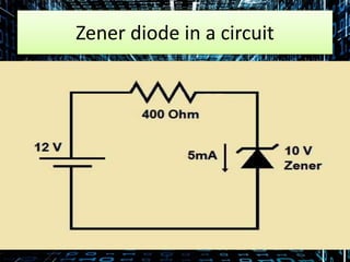 Zener diode in a circuit
 
