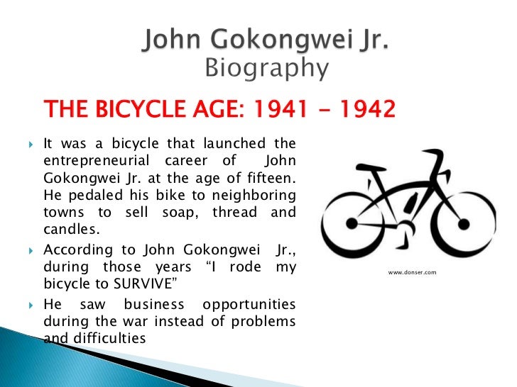 biography john l gokongwei jr John gokongwei from wikipedia, the free encyclopedia jump to: navigation, search john gokongwei, jr native name: john robinson lim gokongwei, jr. biography john l gokongwei jr John gokongwei from wikipedia, the free encyclopedia jump to: navigation, search john gokongwei, jr native name: john robinson lim gokongwei, jr.