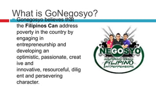 Special report go negosyo | PPTX