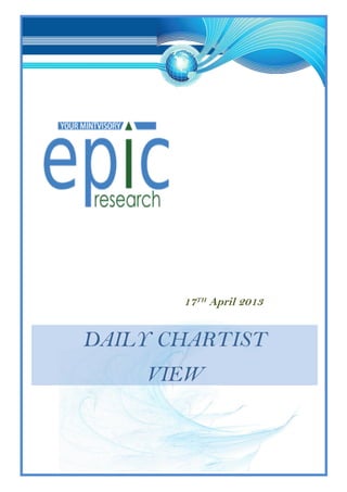 17TH April 2013
DAILY CHARTIST
VIEW
 