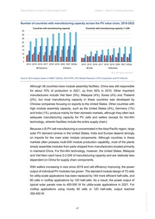 IEA Special Report on Solar PV Global Supply Chains July 2022 | PDF