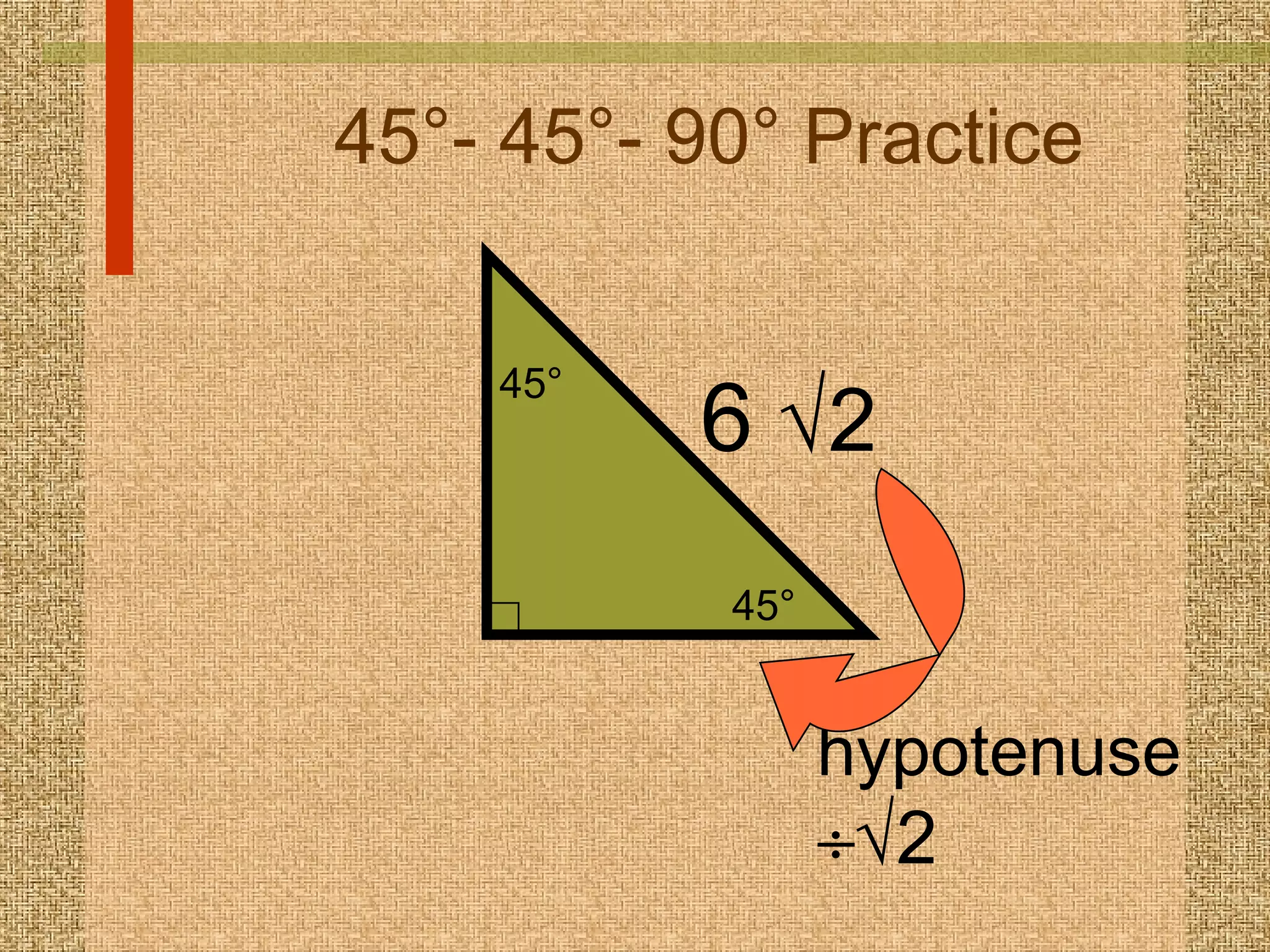Special Right Triangles | PPT