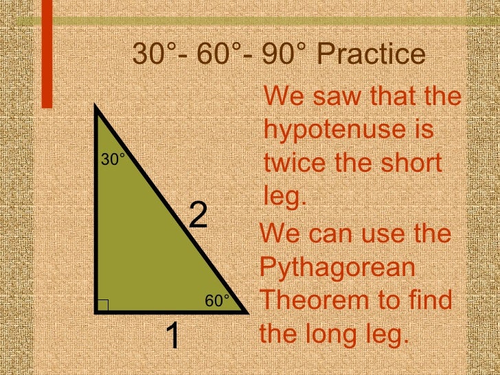 Special Right Triangles