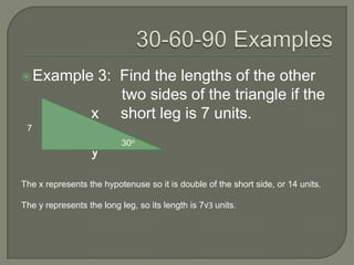 Special right triangles Slide 6