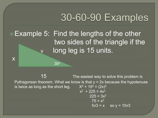 Special right triangles Slide 8
