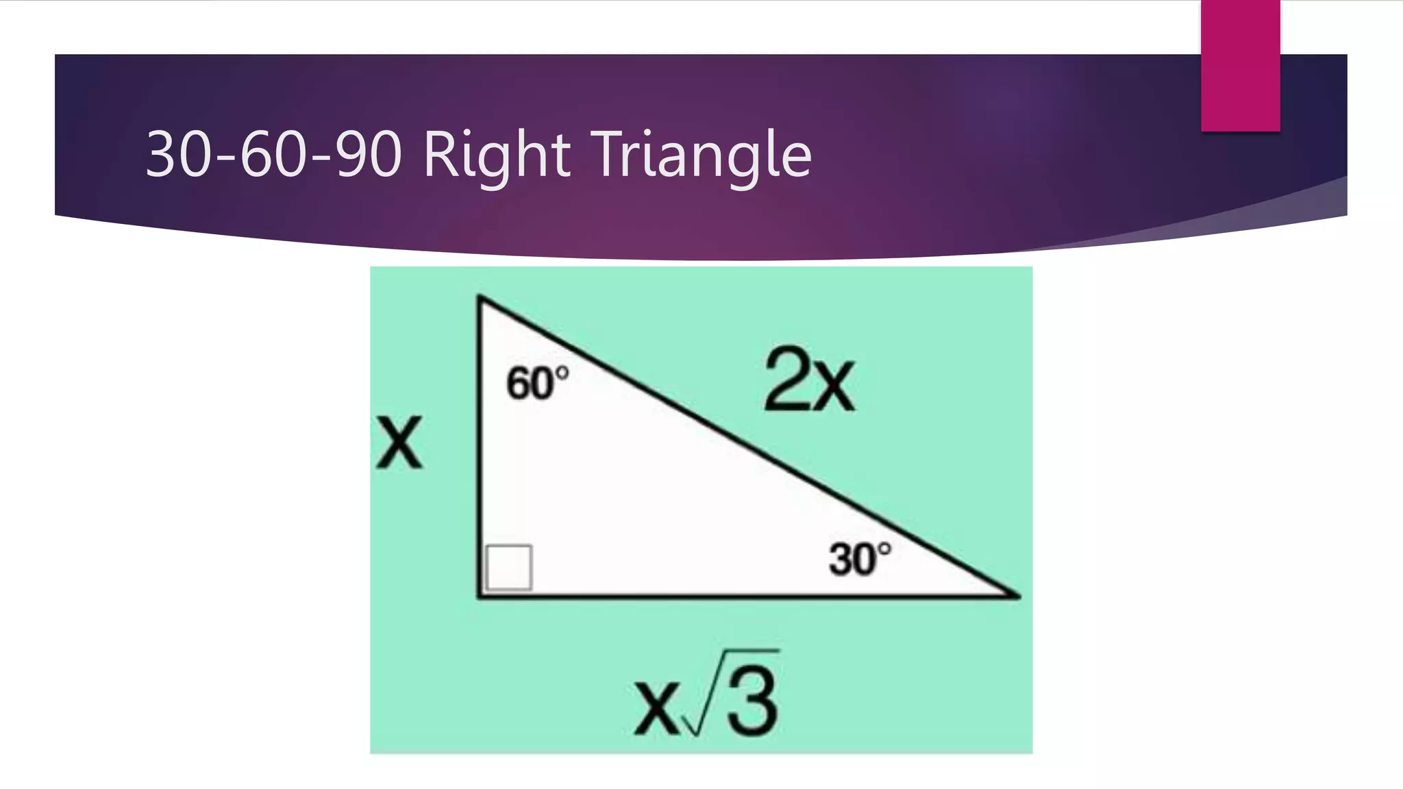 Special Right Triangles Pptx