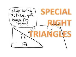 SPECIAL RIGHT TRIANGLES 