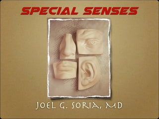 Special Senses
Joel G. Soria, MD
 