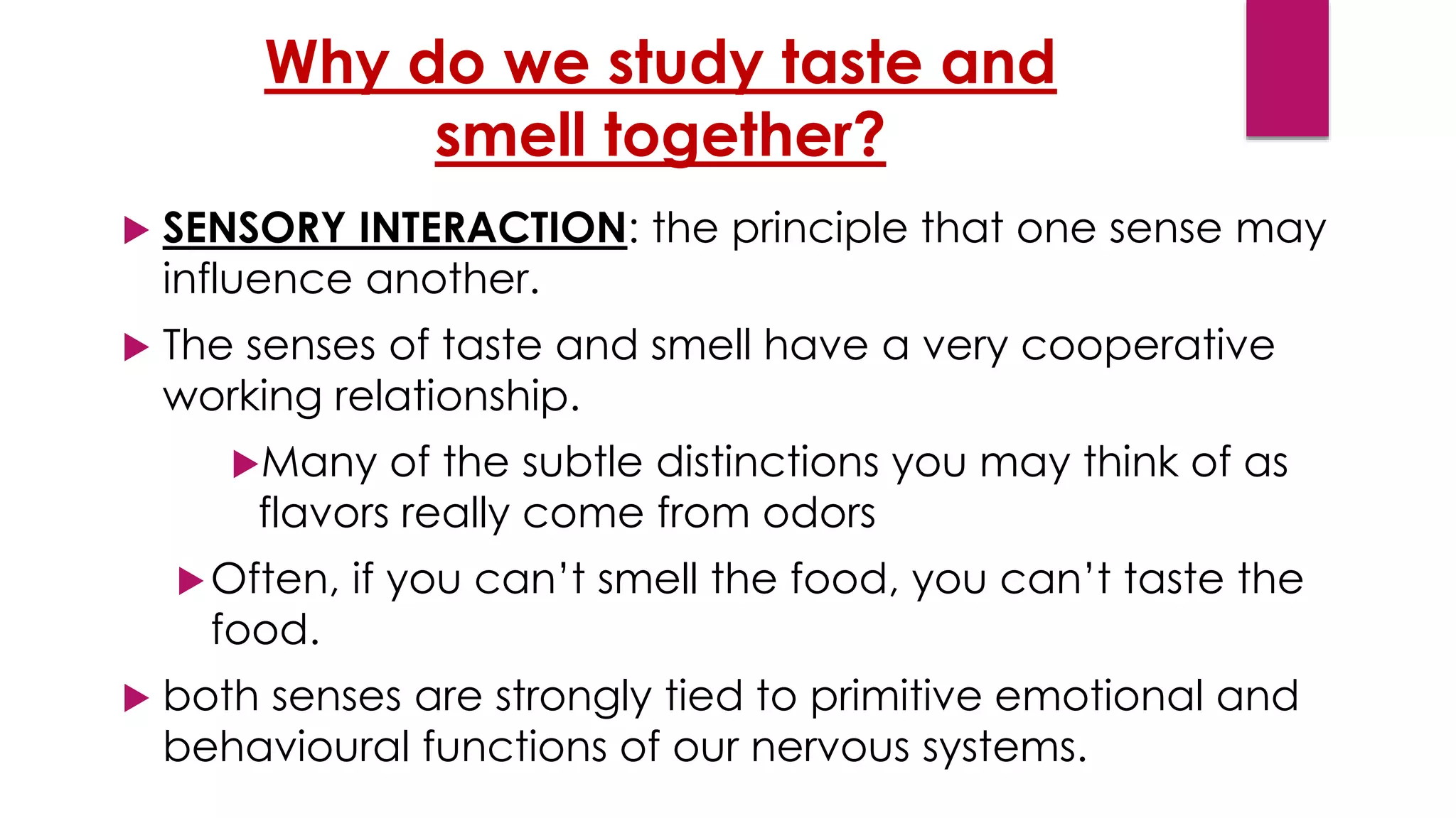 Special senses olfaction | PPTX
