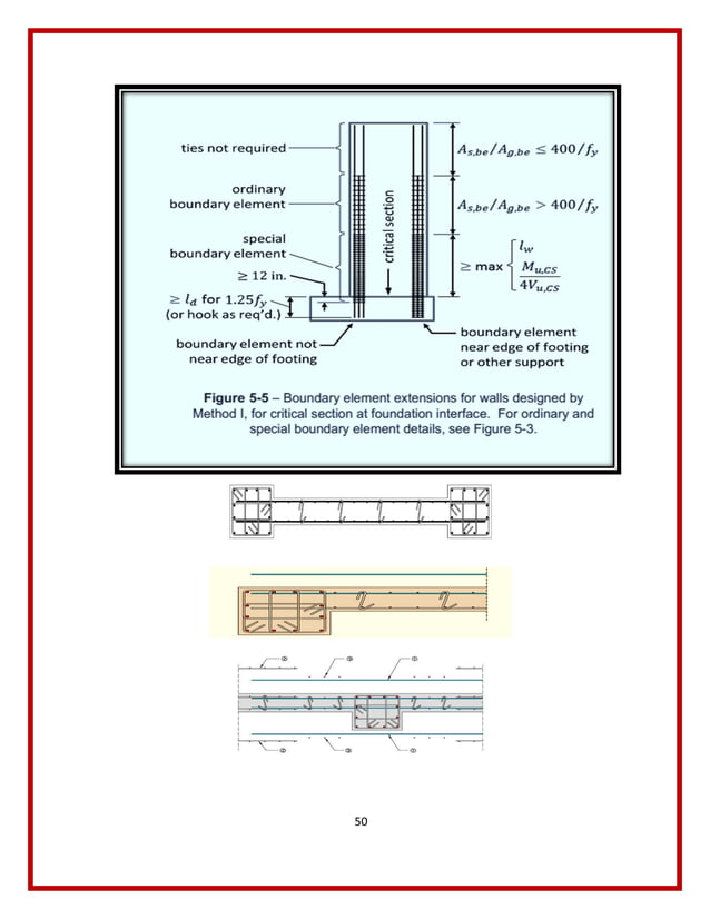 Special shear walls + ordinary shear walls ACI 318 جدران القص