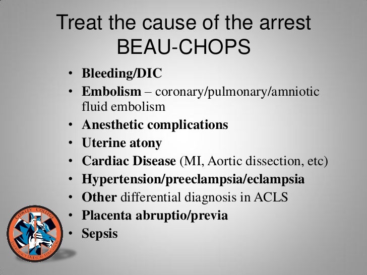 Special situations in cardiac arrest (1)