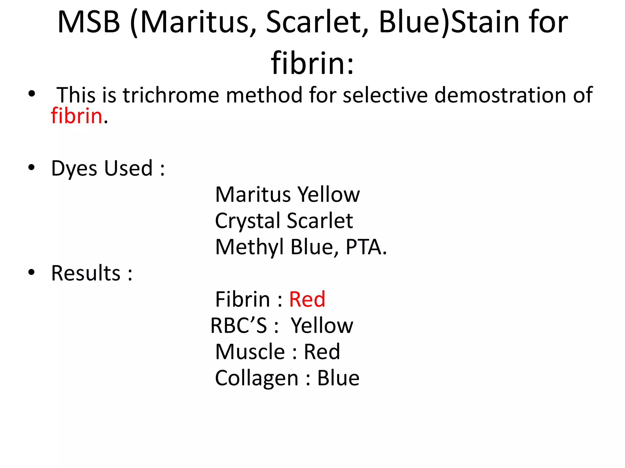 Special stain in histopathology | PPTX