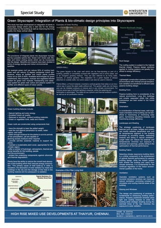 Special study: green skyscrapers