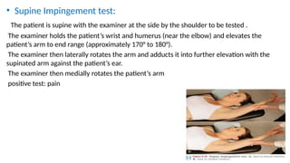 Supine Compression Rotation Test Special test for shoulder, elbow and wrist.pptx