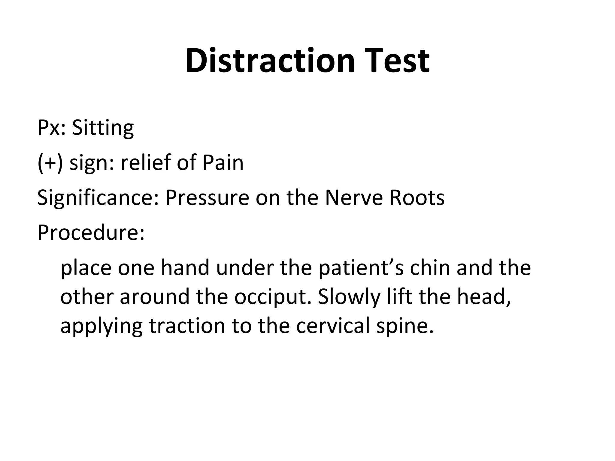 Special tests | PPT