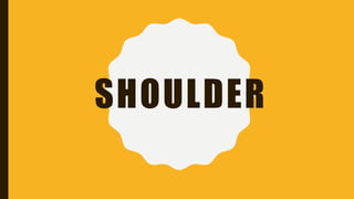 SHOULDER
 