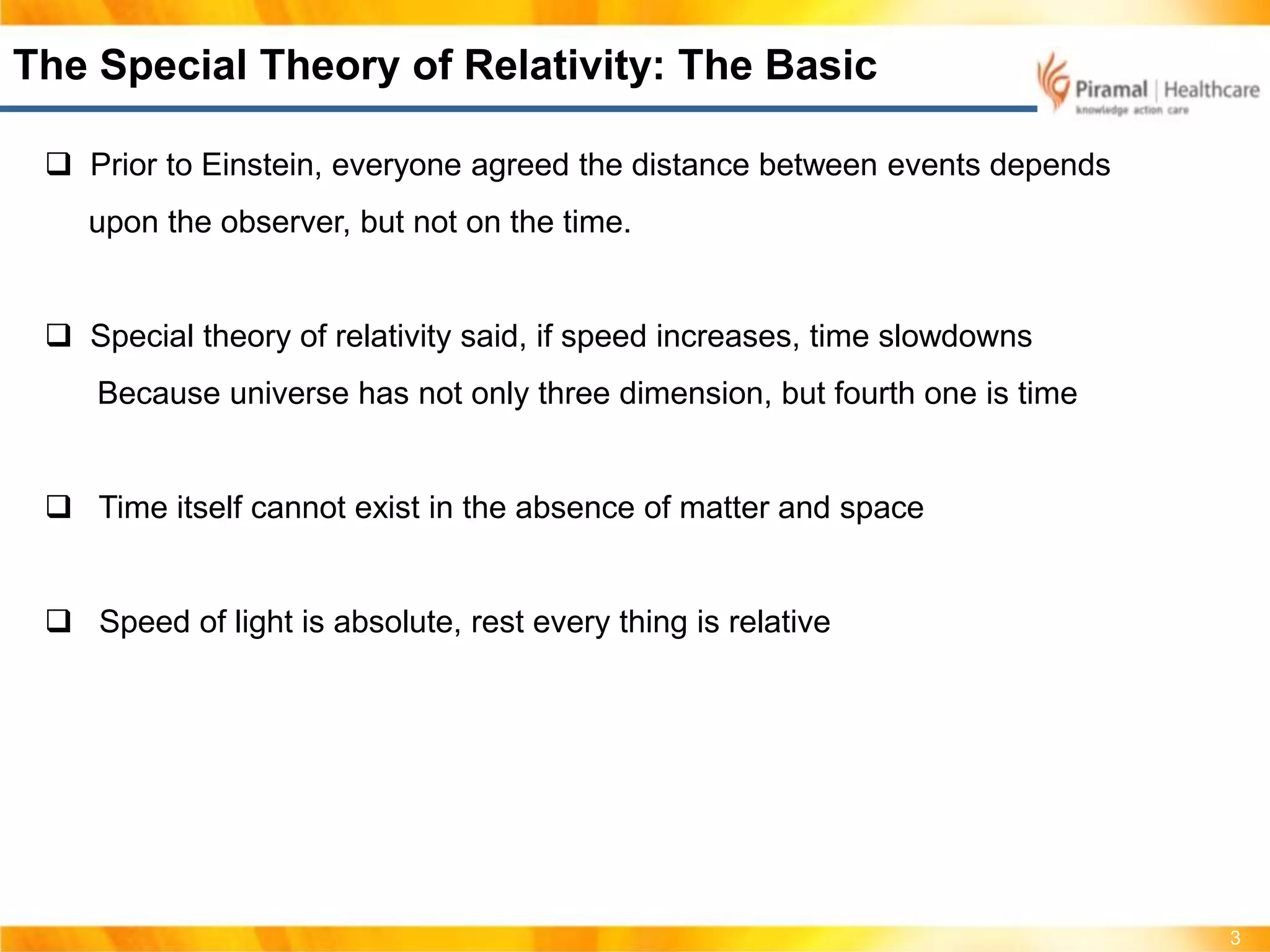 Special theory of relativity | PPTX