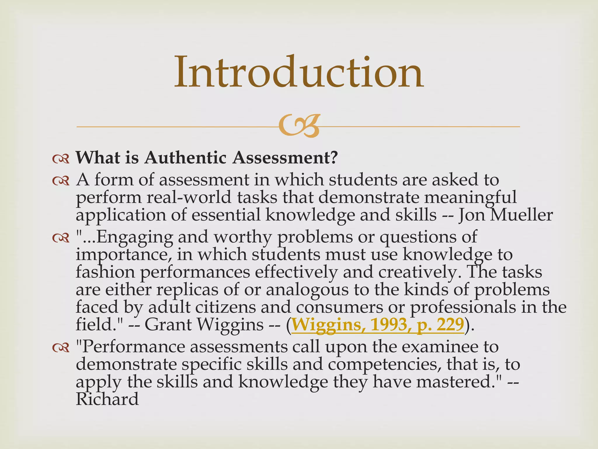 Special topics authentic assessment | PPTX