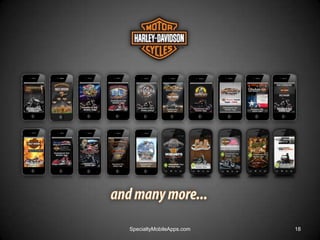 SpecialtyMobileApps.com   18
 