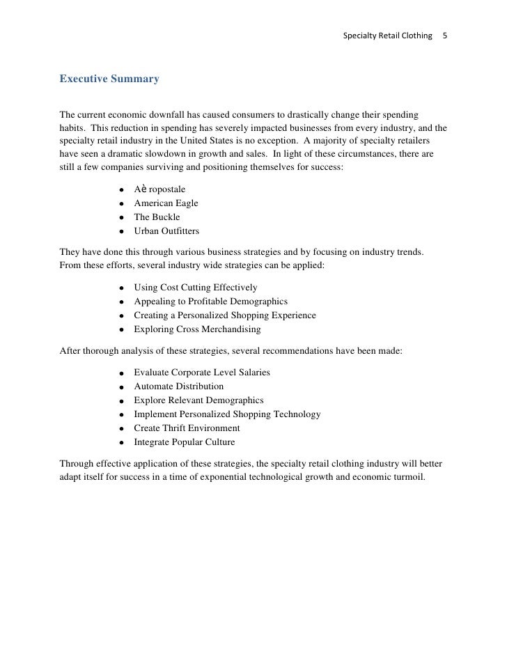 appealing to profitable demographics retail clothing sales resume