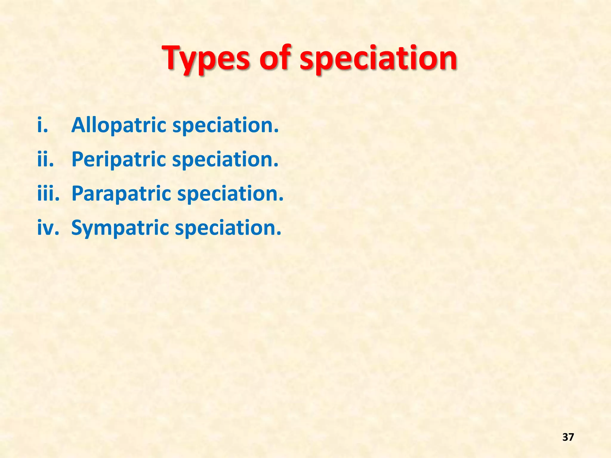 best ever ppt on speciation by Nagesh sadili | PPTX