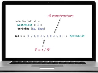 18 constructors
P = 1 / 8
9
 