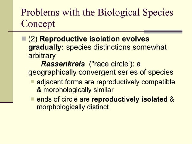 Species Concepts And Speciation | PPT