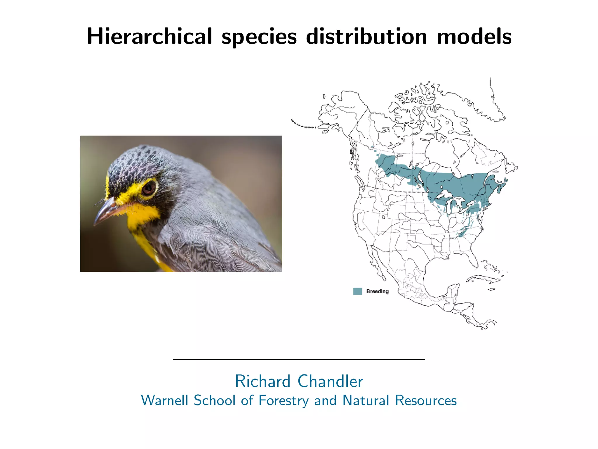 Hierarchichal species distributions model and Maxent | PDF