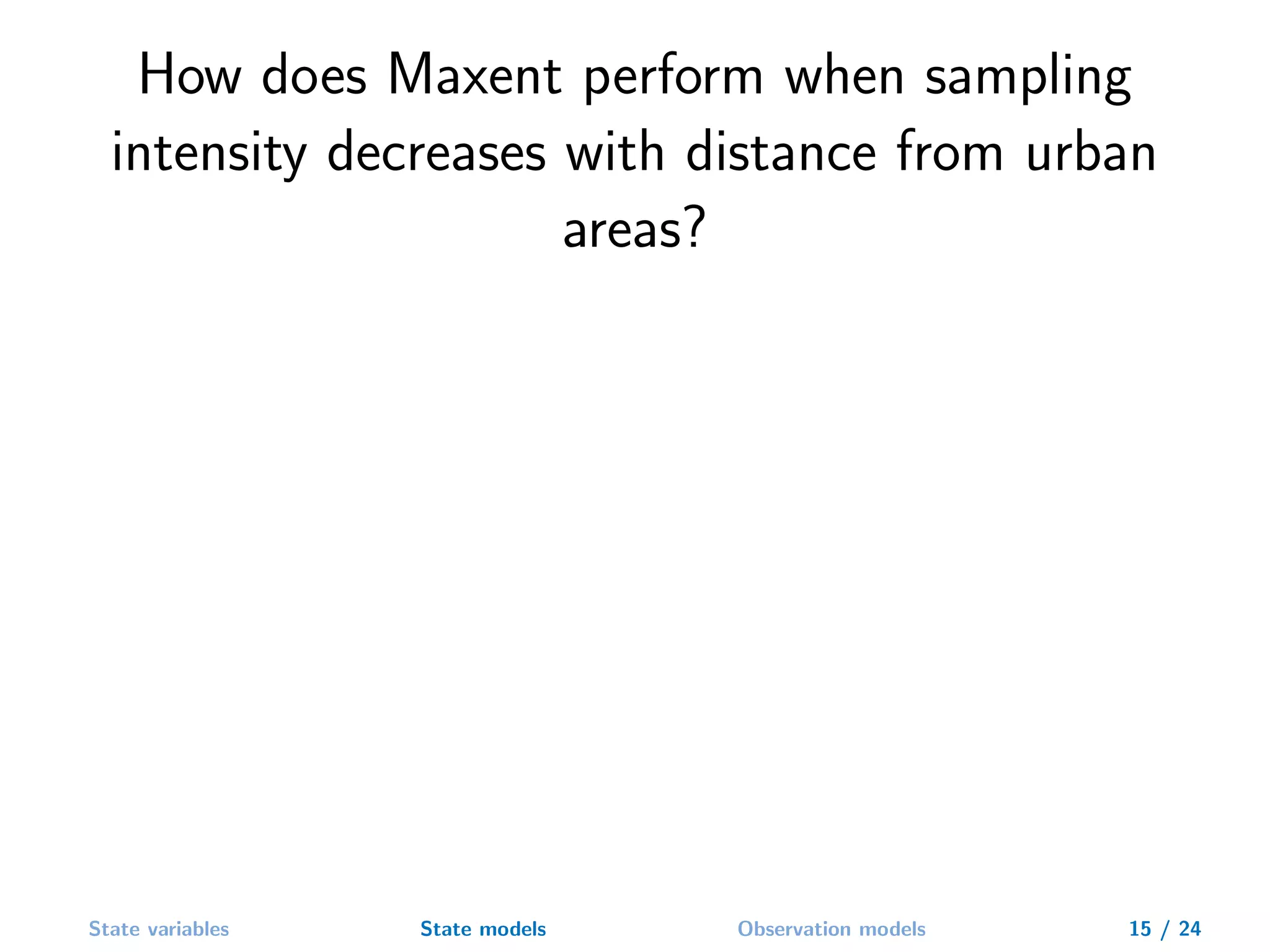 Hierarchichal species distributions model and Maxent | PDF