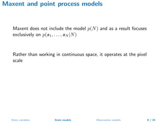 Hierarchichal species distributions model and Maxent | PDF
